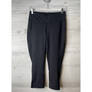 GapFit Womens GFast Capri BA Black Yoga Activewear Pants V/300782 Medium Regular
